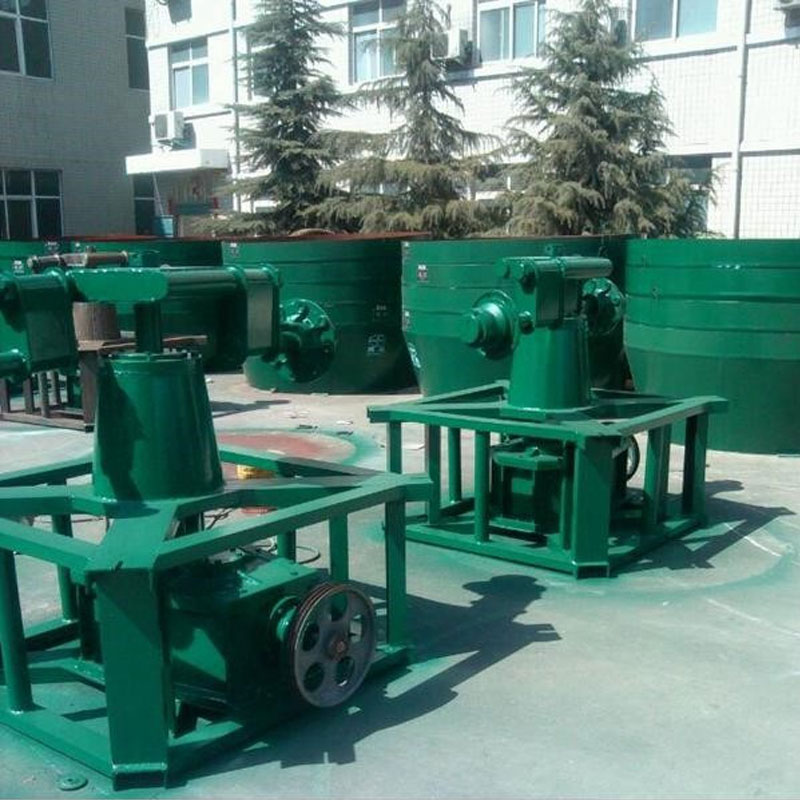 Wet pan mill model 1200, 10 sets